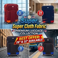 Luggage Bag Travel Suitcase Fabric Premium Quality 28" 32" Begasi Koper Zipper Lock