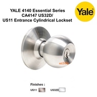 YALE 4140 Essential Series CA4147 US32D/US11 Entrance Cylindrical Lockset