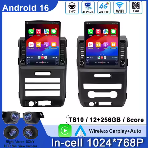 9.7 inch For Ford F150 F-150 F 150 P415 Raptor 2008-2014 Car Screen Carplay Android Auto Radio Playe