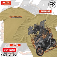 DTF | Kaos Baju VARIO MATIC Tshirt | Kaos Otomotif Motor Mania | Sablon Digital Terlaris-Tingalmake