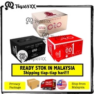 OLO 001 Condom Ultra Thin Dotted Hyaluronic Acid Passionate Factor Ice Fire 10pcs/Box Kondom 001超薄避孕