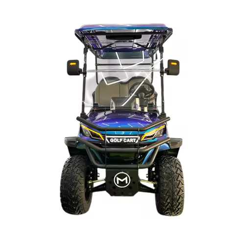 2025 New Electric Golf Cart 6 Seater with LED Lights Off-Road Tires Rear Disc Brake (Model MD+)