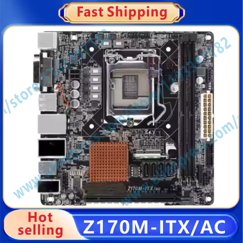 Z170M-ITX/AC 1151 Motherboard Z170 1xPCIe 3.0x16 4xSATA3 Mini ITX NEW