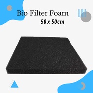 Aquarium Filter Foam Sheet - Black Sponge Foam Filter 50x50x2cm