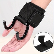 2PC Weight Lifting Hook Grips Gym Fitness Hook Weight Strap Pull-Ups Power Lifting Gloves