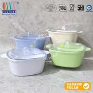 ONYX Casserole Square Plus Plastic Lid Acrylic 8.5in Melamine Square Melamine Food Serving Container