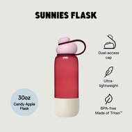 Sunnies Flask 30oz Ready-made Lite Flask (Lightweight Tritan Water Tumbler)