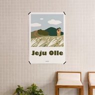 Jeju Olle Trail M Design Poster A1 (594×841mm) – Korean Travel Hiking Wall Art Print (Frame Not Incl