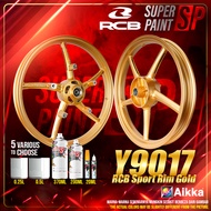 AIKKA Y9017 RCB Sport Rim Gold | Sport Rim Emas RCB | Sport Rim Paint | 2K Paint DIY Cat Motor Aeros
