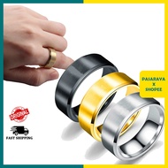 Cincin Murah Suasa Emas Perak Gold Premium Stylish Ring Smooth Stainless Steel Anti-rust Jewellery Men | Women For Rings
