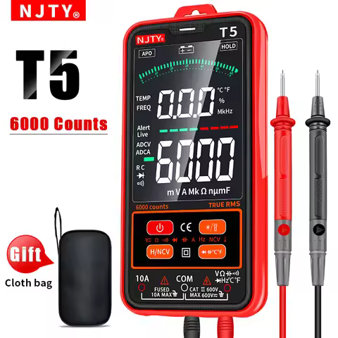 Digital Multimeter Smart Mini Automotive Professional Tester True RMS NCV AC DC Voltage Tester Porta