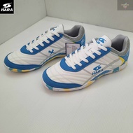 HARA Sports รองเท้าฟุตซอล รุ่น Futsal-X รองเท้าฟุตซอล สีขาวน้ำเงินเหลือง รุ่น FS28 SIZE 39-45