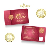 MASDORA 999.9 Gold 1/2 Dinar (2.125GM) Islamic Calendar Collection - ZULHIJJAH (EMAS 999.9/24K)
