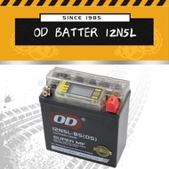 □OD battery 12N5L-BS(DS) W/VOLT Meter 12V-5Ah/10HR L120mm x W60mm x H130mm For MIO/DREAM/SMASH/RC100
