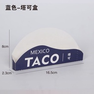 Taco Box Mexican Crispy Tortilla Box Takeaway Packaging Box 6inch sushi Box Custom Taco Box