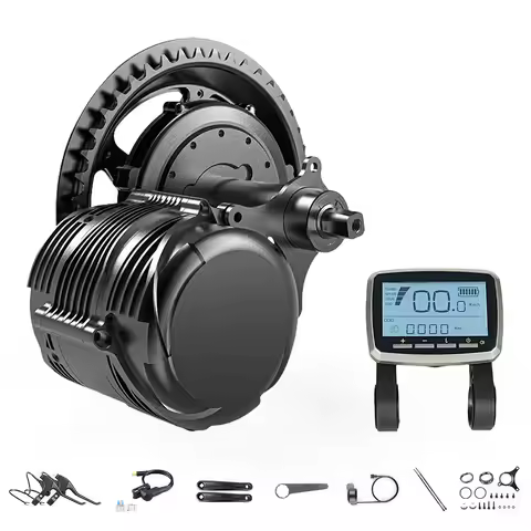 Tongsheng TSDZ8 48V 750W Electric Bike Conversion Kit Torque Sensor Mid Mount Motor Dual Clutch DIY 