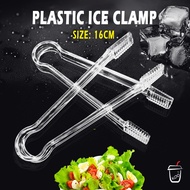 Ice Cube Clips Transparent Plastic Tongs Plastic Buffet Serving Tongs