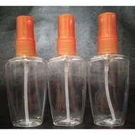 50ml Spray Bottle 50ml PET Bottle Empty Plastic Bottle 50ml Orange Plastic Spray Cap