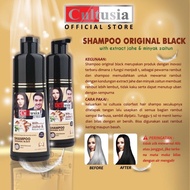 SAMPO Cultusia Coloring Shampoo Original Black || Hair Blackening Shampoo With Ginger Extract &amp; Olive Oil 160ml