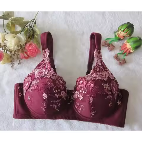 Plus Size Women Push Up Bra Underwear Bralette Soutien Gorge 75 80 95 100 105 34 36 38 40 42 44 46 4