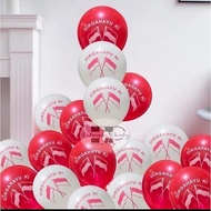 MERAH RI Anniversary latex Balloons Red and White Balloons for August 17th