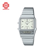 Casio Vintage AQ-800E-7A2 Silver Stainless Steel Band Men Watch / Women Watch / Unisex Watch