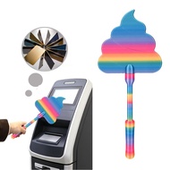 Funny Credit Card Wand 3D Printed Poop Shape Tap to Pay Holder with Hidden Slot for Contactless Paym