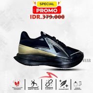 Specs Black Gold Running Shoes, Light & Comfortable - Soft Sole, Anti-Slip Specs Sports Shoes