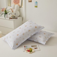 [Ready Stock] ins Style Fresh Cartoon Pure Cotton Children Student Pillowcase 35 * 55 Candy Kinderga
