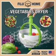 🏠READY STOCK🏠3IN1 Rotary Salad Spinner Dehydrated Machine Fruit Drainer Manual Salad Dehydrator Vege