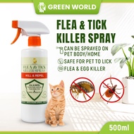 GREEN WORLD Flea & Tick Killer Spray For Cat & Dog