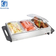 Gazechimp Electric Buffet Server Tray Hot Plate Serving Tray Holder Thermal Serving Dish for Dinners
