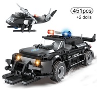 DGJLI Compatible with Lego City SWAT Team Truck Building Blocks Childrens Educational DIY Toys for C