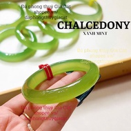 Mint Green Chalcedony ring size 53-60mm sdep
