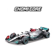 ✨1:43 Scale F1 Mercedes W13 BBURAGO Vehicle Models Miniature Diecast Cars Toy