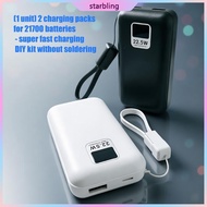 Star Super Fast Charge  Holder Powerbank Case For 2pcs 21700  Box