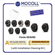 Mocoll Garmin Screen Protector Explosion Proof HD Anti Scratch Recovery TPU Garmin Fenix 6X Garmin F