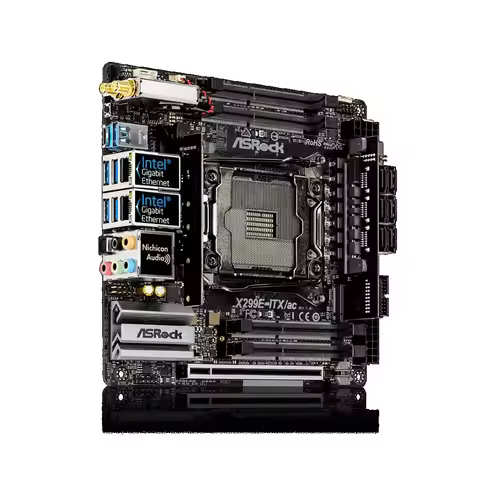 ASRock X299E-ITX/ac Mini ITX Motherboard DDR4 Intel X299 LGA 2066 support i9-9940X 9800X 7800X 10900