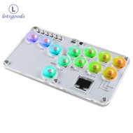 【New Arrival】 Leverless Controller Fight Sticks RGB Keyboard Arcade Stick Controller Keyboard Rims B
