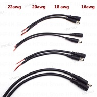 10pcs 7A 10A Current DC Male Female Power Supply Connector extension Cable 5.5x2.1mm Copper Wire 16/