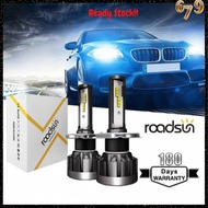 Market679 2PCS Roadsun 1901 LED H1 H4 H7 H11 9005 9006 Car Headlight CSP 6000K LED Bulbs Super Brigh