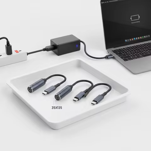PD 100W DC to Type C Converter 5.5X2.5 7.4X0.6 5/9/20V Laptop Charging Cable Mobile Phone Square Mou