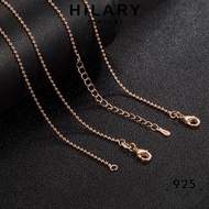 HILARY JEWELRY Sterling 純銀項鏈 For Fashion Gold Chain Perak Rantai Accessories Korean Beads Necklace Women Original Leher Silver 925 Perempuan Pendant N79