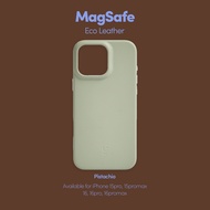 [The Local Collective] MagSafe Eco-Leather Phone Case in Pistachio