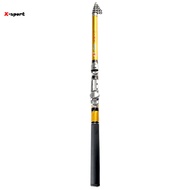 X-Sport Portable Sea Fishing Rod Pole Carbon Fiber 1.8/2.1/2.4/2.7/3.0m Telescopic Spinning Reel Fish Tackle