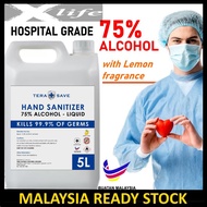 [MSIA STOCK] SANITIZER LIQUID 5L - 75% ALCOHOL CLINICAL GRADE MULTI PURPOSE