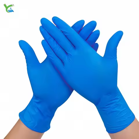 Gloves nitrile Disposable Wholesale Disposable bagged nitrile gloves oil resistant transparent PVC g