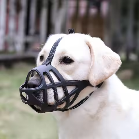 Pet Dog Muzzle Anti-biting Chewing Mask Breathable Basket Dog Muzzle Durable Strong Mask Muzzle pet 