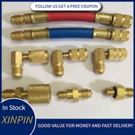 [XiNP] R134A R12 Car A/C Air Conditioner Refrigeration Converting Adapter Connector Hose Set Kit