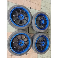 Rays gramlight 57 gainer sport rim 17 inch pcd 100 4 hole 7j et42